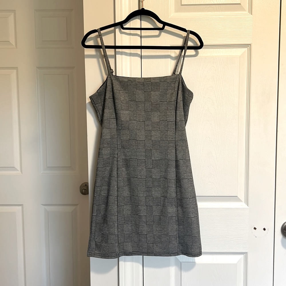 Soft Tweed Pattern Mini Dress